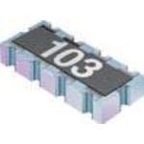 Bourns، CAT25-472JALF، مصفوفة أفلام سميكة Res 4.7K أوم 5% ±200ppm/°C ناقل 10-Pin 1608(8 X 0804) مقعر SMD T/R (4000 قطعة/وحدات) in Kuwait