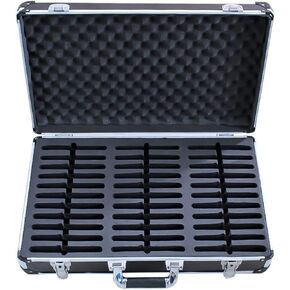 Aluminum Alloy 70 Slots Portable Cell Phone Storage Cabinet, Mobile Phone Storage Box, with Soft Inner, for School Examination Work Factory Camping,Onecolor-33 in Kuwait