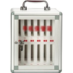 Phone Storage Cabinet School Mobile Phone Storage Box Mobile Phone Management Box Wall -Mounted Mobile Phone Storage Cabinet Employee Student Mobile Stodium,Silver-24 bits in Kuwait