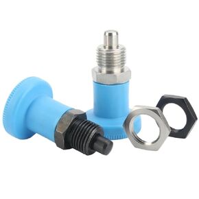 QX216 Index Plunger M16 Reset Type/Self-Locking Retractable Fixing Pin 1Pcs(Balck-QX216-CK) in Kuwait
