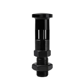 Taper Shape Self-Locking Spring Pins Black Aluminum Indexing Plungers Carbon Steel Screw Bolts with Nut 1Pcs(VCN210-CK-M10-T) in Kuwait