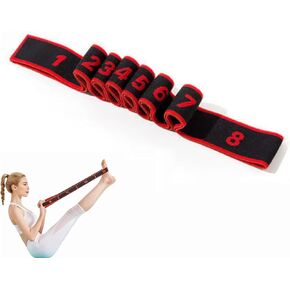 Fitness Resistance Band for Stretching and Yoga,8-Section Elastic Training Bands, Fashion Puller Exercise, Adjustable Bands for Full Body Stretching Shaping in Kuwait