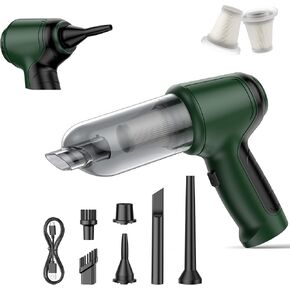 مكنسة كهربائية للسيارة، 15000 باسكال، مكنسة كهربائية رطبة وجافة قابلة لإعادة الشحن، قوة عالية 120 وات للسيارة والحيوانات الأليفة والمنزل وتنظيف المكاتب، فلتر هيبا قابل للغسل، فوهات متعددة in Kuwait