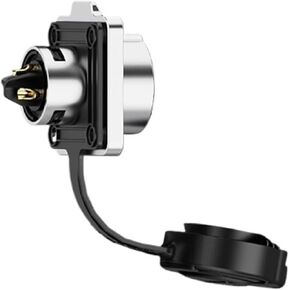 Male reverse mount lock wire lock screw power waterproof connector EW-LP16 panel metal 2/3/4/5 core reverse mount aviation socket(EW-LP16L-5P) in Kuwait