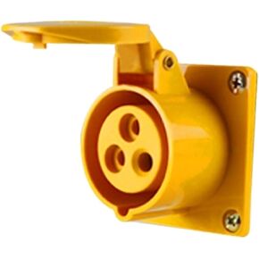 110V-130V Industrial and Socket Connector 4h Three-core 16A Male and Female Butt(Concealed socket) in Kuwait