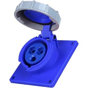 IP67 waterproof oblique concealed industrial socket 3 core 16A/32A aviation male and female docking 380V(32A concealed inclined seat) in Kuwait