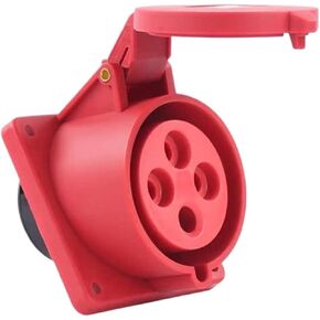 Nylon material concealed oblique industrial socket 3 core 4 core 5 hole 16A32A aviation waterproof and dustproof non-explosion-proof connector three-phase power(5 pin 32A plug) in Kuwait