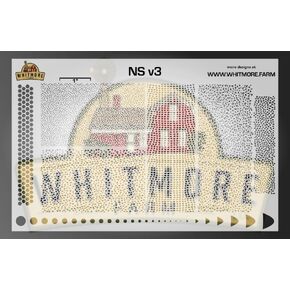 NS v3 Mesh Fishing Lure Airbrush Stencil - Mylar Reusable (7.5 Mil Mylar) in Kuwait