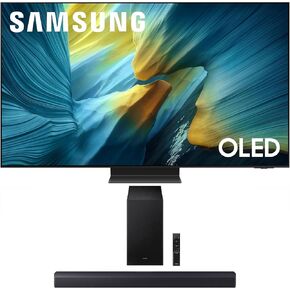Samsung QN65S95DAFXZA 65 Inch OLED 4K Smart TV with Dolby Atmos with a Samsung HW-Q990D 11.1.4ch Soundbar with True Dolby Atmos Sound (2024) in Saudi Arabia