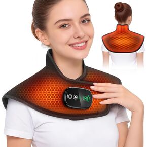Neck and Shoulder Heating Pad Cordless for Pain Relief, Heated Neck and Shoulder Wrap Electric Warmer Pads in Kuwait
