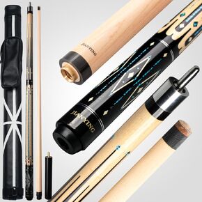 Jianying YFEN Pool Cue Stick, 11.5/12.5 mm Tip Low Deflection Shaft Billiard Cue Sticks with Hard Case, 2-Pieces 58" Pool Table Sticks, 19-21 oz Pool Queue in Kuwait