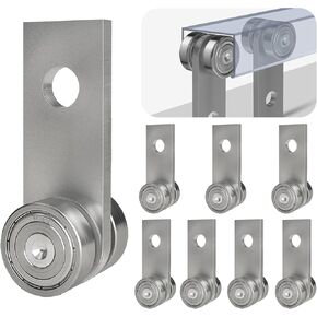 Trolley Assembly, Twours 2 Wheel Trolley Rollers for 1-5/8" Strut Channel Heavy Duty Material Handling Bearing Trolley Warehouse Hoist Noiseless Sliding Door Track System (8 pcs in Kuwait