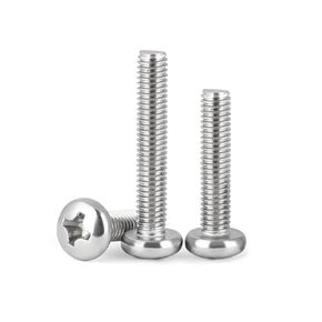 M2.5 x 8mm (50 Pack) Pan Head Machine Screws, Phillips Drive, 304 Stainless Steel, Fully Threaded,for Furniture Repairs and 3D Printer in Kuwait