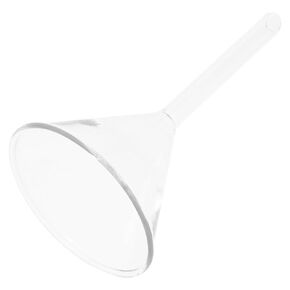 قمع مثلث زجاجي 75 مللي متر واسع الفم أواني زجاجية للمختبر الترشيح الكيميائي وأداة مصفاة نقل السائل للتجارب in Kuwait