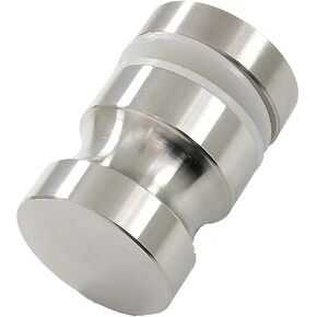 Polished Stainless Steel Push Pull Glass Door Knob | Durable Shower Handle Hardware for Screen Doors | Single Side Accessory (Double Sided) in Kuwait