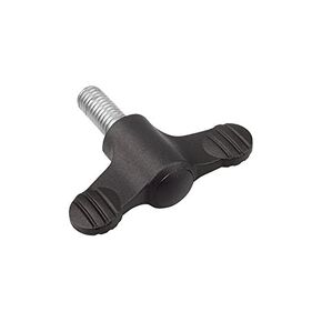 Kipp 06652-0105X20 Novo·Grip Grey Thermoplastic Wing Grip with M5 External Thread, Stainless Steel Bolt, Metric, 14 mm Diameter, 20 mm Screw Length, Anthracite Grey Cap Color (Pack of 10) in Saudi Arabia