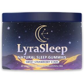 LyraSleep - علكات النوم الطبيعية | تغفو بلطف في 30 دقيقة - تساعدك على الاستمتاع بنوم مريح، 60 قطعة in Kuwait