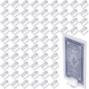 72 Pcs Table Number Holders, Clear Acrylic Place Card Holders, Small Card Stand for Display, Table Cards Holder Picture Clip for Price Board Photo Memo Menus Label in Kuwait