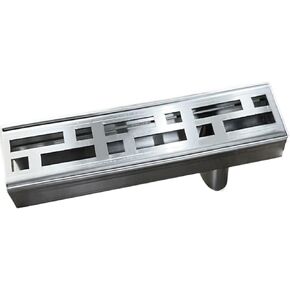 Stainless Steel Garden Driveway Rainwater Grate Metal Drainage Trench System for Driveway Decor End Caps Included 39.4In Length (Silver-39.4X3.9X1.6In) in Kuwait