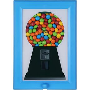 إطار صورة موزع، آلة علكة زرقاء، حامل على الحائط للأطفال والحيوانات الأليفة، 11.8 × 8.3 × 1.2 بوصة in Kuwait