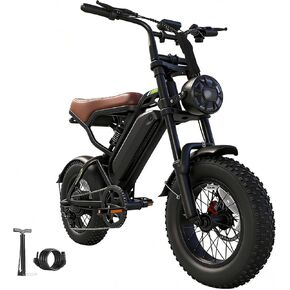 Electric Bike for Adults, Peak Power 1500 w,48V 15.6Ahremovable, Speed 25 mph, 16-inch Fat-tire Electric Dirt Bike, Range 30-35 Miles, Snow, City, and Beach Riding.UL-Certified e Bikes in Saudi Arabia