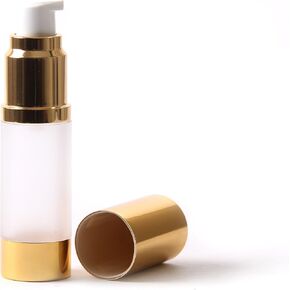 كروم متجمد وذهبي 50 مل مع غطاء - زجاجات مصل بدون هواء × 10 in Kuwait