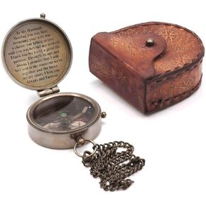 Compass Gift for Husband, Nautical Antique Vintage Engraved Pocket Compass Customized to My Husband Romantic Gifts for Men, Baptism 2026 Communion Christian Luxury Sentimental Gift, Anniversary in Kuwait