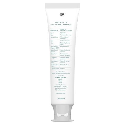 معجون أسنان أصلي خالٍ من الفلورايد، مبيض - للبالغين والأطفال بعمر 2+ للعناية بالفم - نكهة زيت النعناع البري والنعناع، ​​4.1 أونصة (عبوة من 3 قطع) in Kuwait