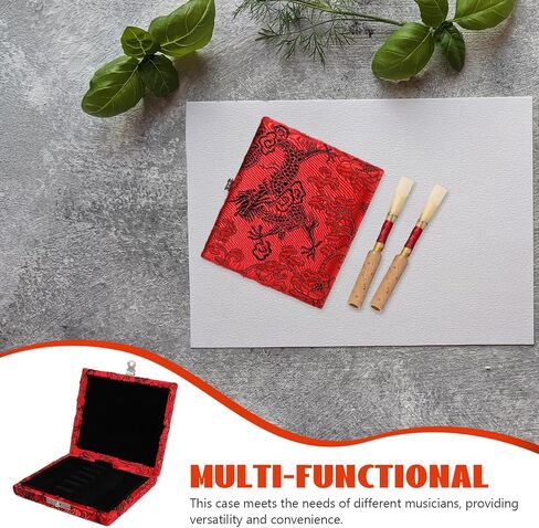حقيبة تخزين من Oboe Reed مع بطانة من القماش، صندوق حامل من Oboe Reed خفيف الوزن مكون من 6 فتحات وإكسسوارات موسيقية in Kuwait