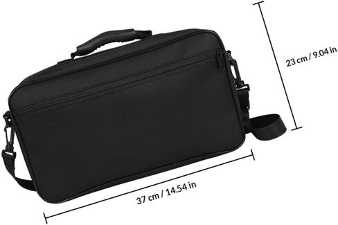 Kisangel مقاوم للماء أكسفورد القماش المزمار تخزين حامل حقيبة كتف واحدة حقيبة تخزين الأدوات السوداء للسفر وأداء المسرح in Kuwait