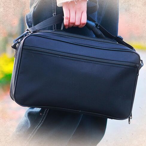 Kisangel مقاوم للماء أكسفورد القماش المزمار تخزين حامل حقيبة كتف واحدة حقيبة تخزين الأدوات السوداء للسفر وأداء المسرح in Kuwait