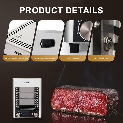 Commercial Electric Steak Broiler,Steak Grill, 800°C Constant Temperature Electric Oven, Adjustable Time Temperature in Saudi Arabia