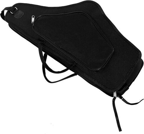 حقيبة Luxshiny المقاومة للماء والصدمات ألتو ساكسفون حقيبة تخزين الأدوات المحمولة مع أشرطة كتف مزدوجة باللون الأسود للسفر والأداء in Kuwait