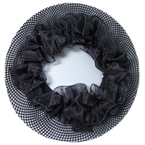 Ipetboom 5Pcs Black Hair Nets for Women - Invisible Stretch Lace Bun Covers Hair Accessories for Ballet Dance Gymnastics Wedding and Everyday Styling 3.93In Diameter in Saudi Arabia