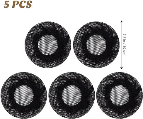 مجموعة إكسسوارات الشعر النسائية من Uonlytech: 5 قطع من أغطية الكعكة المرنة السوداء غير المرئية، شبكات شعر قابلة لإعادة الاستخدام للباليه والرقص والفتيات والنساء in Kuwait