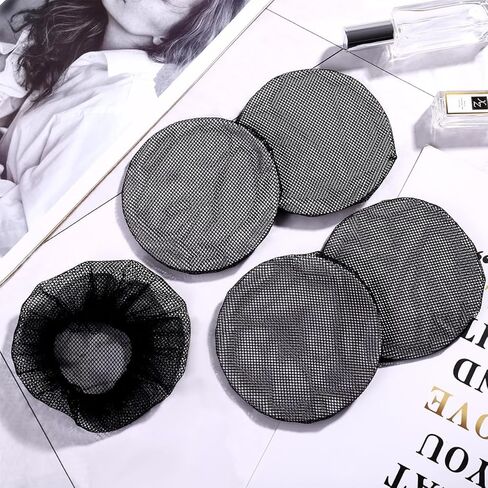 مجموعة إكسسوارات الشعر النسائية من Uonlytech: 5 قطع من أغطية الكعكة المرنة السوداء غير المرئية، شبكات شعر قابلة لإعادة الاستخدام للباليه والرقص والفتيات والنساء in Kuwait