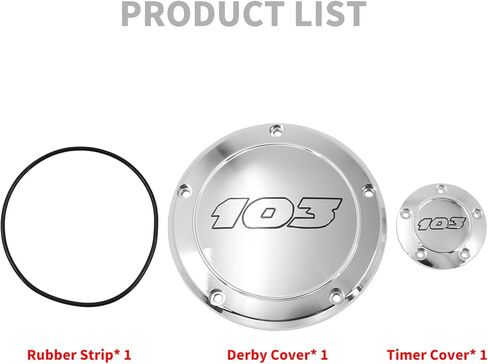 HDBUBALUS 5 Holes Derby Cover Engine Timing Cover Points Cover Fit for Harley Touring Trike Dyna Softail in Kuwait