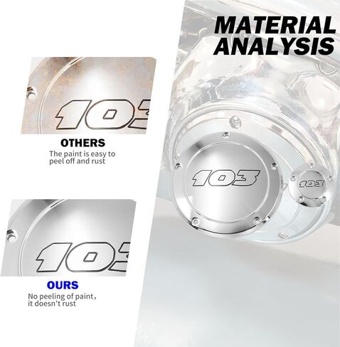 HDBUBALUS 5 Holes Derby Cover Engine Timing Cover Points Cover Fit for Harley Touring Trike Dyna Softail in Kuwait
