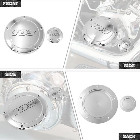 HDBUBALUS 5 Holes Derby Cover Engine Timing Cover Points Cover Fit for Harley Touring Trike Dyna Softail in Kuwait