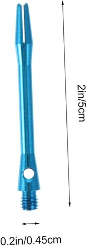 Abaodam 12pcs Aluminum Dart Shafts Thread Stems Replacement for Bent Broken Shafts Compatible Slim Flights in Saudi Arabia
