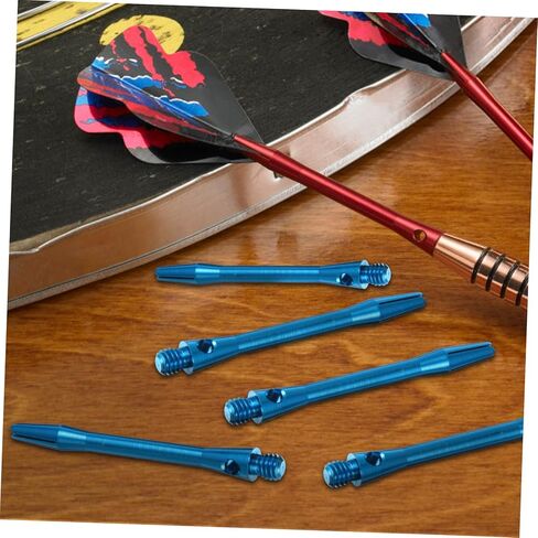 Abaodam 12pcs Aluminum Dart Shafts Thread Stems Replacement for Bent Broken Shafts Compatible Slim Flights in Saudi Arabia