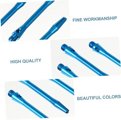 Abaodam 12pcs Aluminum Dart Shafts Thread Stems Replacement for Bent Broken Shafts Compatible Slim Flights in Saudi Arabia