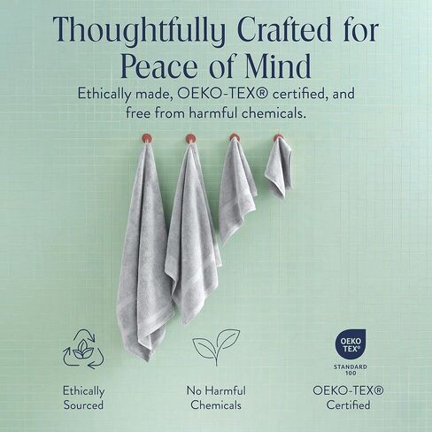 مناشف حمام بروكلين فائقة النعومة مصنوعة من القطن التركي بنسبة 100% - مجموعة من 4-770 جرام لكل متر مربع، عالية الامتصاص، قابلة للغسل في الغسالة، مجموعة مناشف حمام مثالية للمنزل والحمام (30 بوصة × 58 بوصة، رمادي بيوتر) in Kuwait