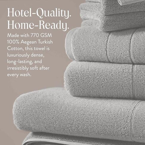 مناشف حمام بروكلين فائقة النعومة مصنوعة من القطن التركي بنسبة 100% - مجموعة مكونة من 2-770 جرام لكل متر مربع، عالية الامتصاص، قابلة للغسل في الغسالة، مجموعة مناشف حمام مثالية للمنزل والحمام (30 بوصة × 58 بوصة، رمادي بيوتر) in Kuwait