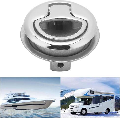 مزلاج سحب، مزلاج كامة للقارب مقاوم للصدأ، قاعدة تثبيت 44 مم، خزانة بحرية لليخوت، افتراضي in Kuwait