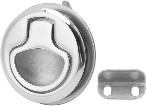 مزلاج سحب، مزلاج كامة للقارب مقاوم للصدأ، قاعدة تثبيت 44 مم، خزانة بحرية لليخوت، افتراضي in Kuwait