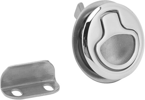 مزلاج سحب، مزلاج كامة للقارب مقاوم للصدأ، قاعدة تثبيت 44 مم، خزانة بحرية لليخوت، افتراضي in Kuwait