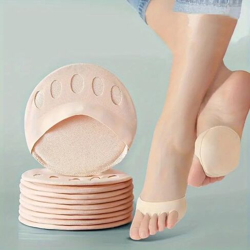 8PCS Ball of Foot Cushions for High Heels - Thick Non-Slip Gel Pads for Women's Shoe,Anti-Friction & Blister Protection,Comfort Insoles for Stilettos,Pumps,Dress Shoes,4 Pairs (Beige) in Saudi Arabia