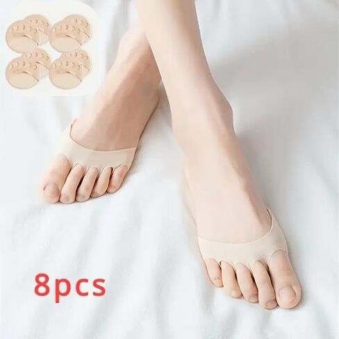 8PCS Ball of Foot Cushions for High Heels - Thick Non-Slip Gel Pads for Women's Shoe,Anti-Friction & Blister Protection,Comfort Insoles for Stilettos,Pumps,Dress Shoes,4 Pairs (Beige) in Saudi Arabia