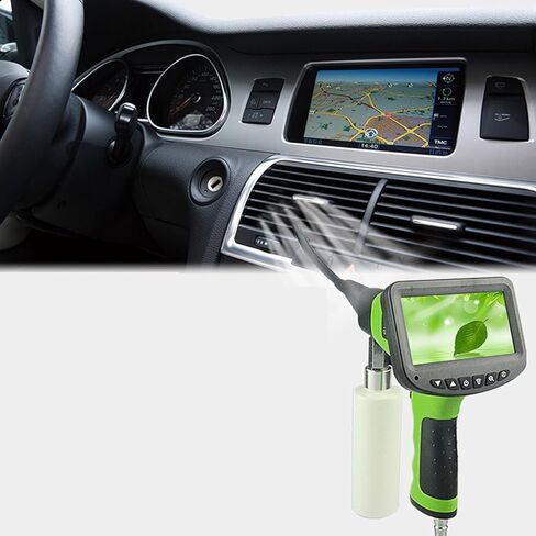 Jeanoko Car Air Conditioner Cleaning Visual Pipe Endoscope for Automotive Repair and Home Cleaning, 4.3-inch LCD Display for Stubborn Removal, ABS Material in Saudi Arabia